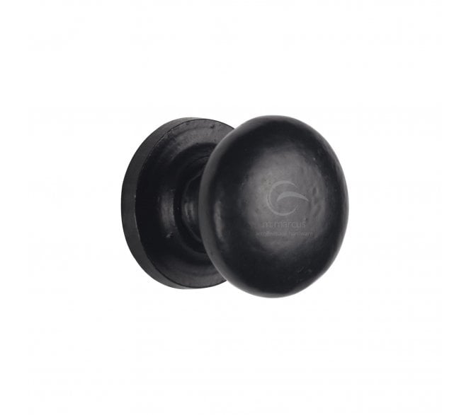 M Marcus FB613 Mushroom Cabinet Knobs - Rustic Black