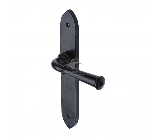 M.Marcus Hadley Lever Door Handles On Backplate - Rustic Black