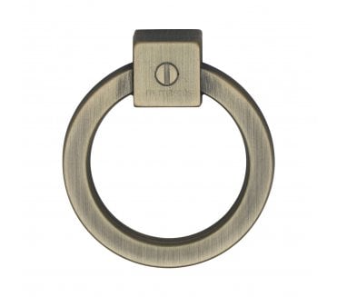 M Marcus Industrial Range Ring Pull - Distressed Brass