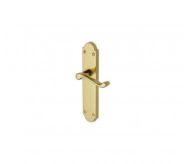 M.Marcus Kensington Door Handles On Backplate - Polished Brass