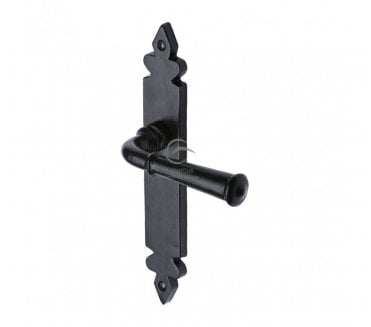 M.Marcus Ludlow Lever Door Handles On Backplate - Rustic Black