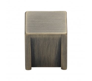 M Marcus Podium Industrial Range Cabinet Knob 22x22mm - Distressed Brass