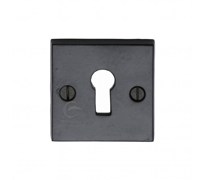 M.Marcus Square Keyhole Escutcheon - Rustic Black
