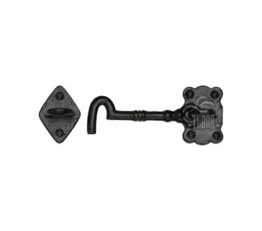 M Marcus TC153 Tudor Collection Cabin Hook (106mm)- Black Antique