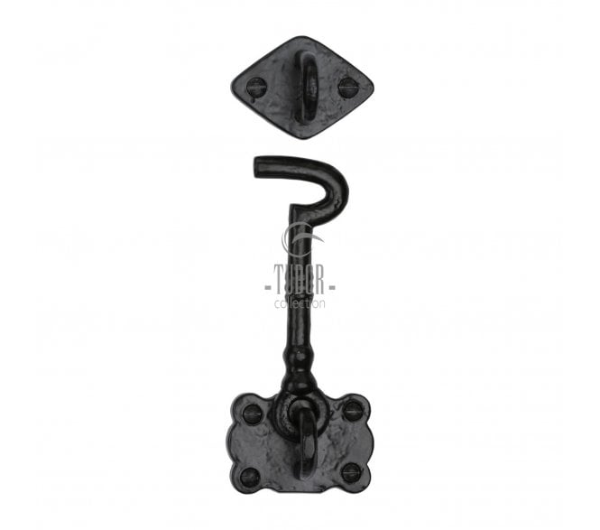M Marcus TC153 Tudor Collection Cabin Hook (153mm)- Black Antique