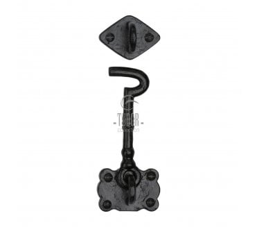 M Marcus TC153 Tudor Collection Cabin Hook (153mm)- Black Antique
