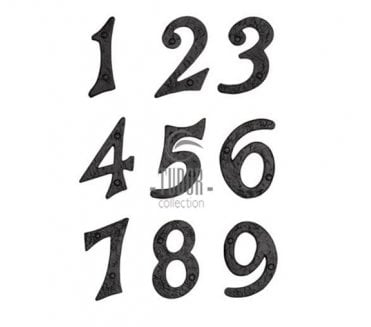 M Marcus TC355 Screw Fixed Numerals 102mm - Black Antique