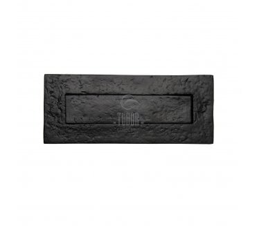 M Marcus TC365 Plain Letter Plate 254x76mm - Black Antique