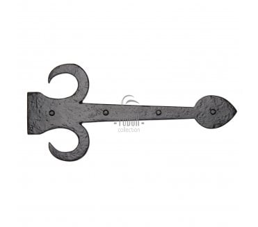 M Marcus TC412 Fleur De Lys Dummy Hinges Front 381mm - Black Antique