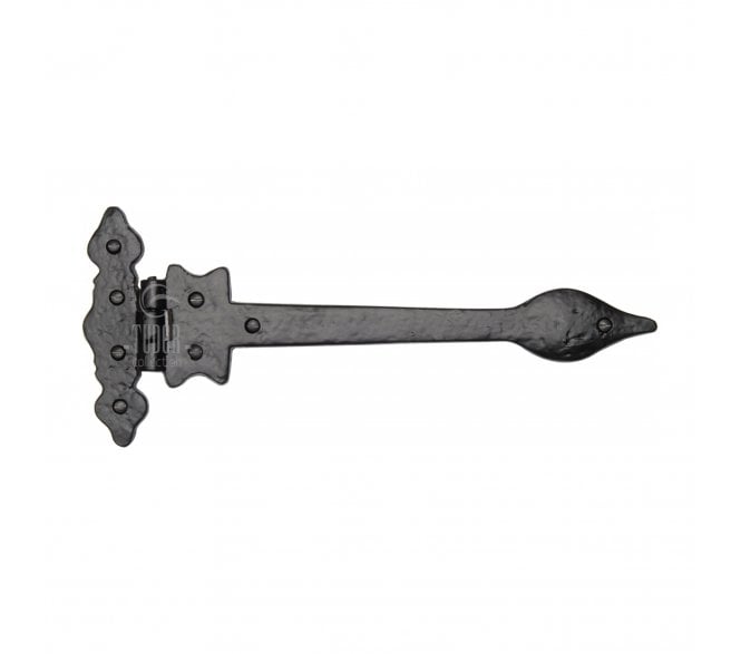 M Marcus TC420 Leaf T-Hinges 308mm - Black Antique (Pair)