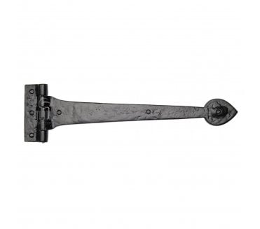 M Marcus TC451 Strap T-Hinges 457mm - Black Antique (Pair)