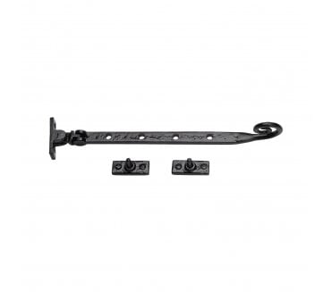 M Marcus TC480 Monkey Tail Window Casement Stay 254mm - Black Antique