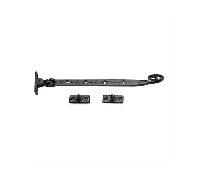 M Marcus TC480 Monkey Tail Window Casement Stay 305mm - Black Antique