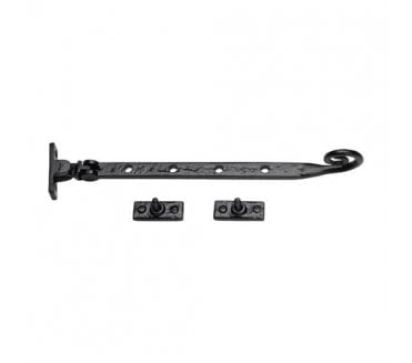 M Marcus TC480 Monkey Tail Window Casement Stay 305mm - Black Antique