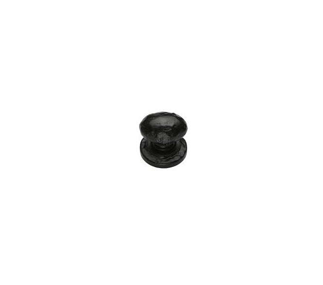 M Marcus TC534 Tudor Oval Cabinet Knobs - Black Antique
