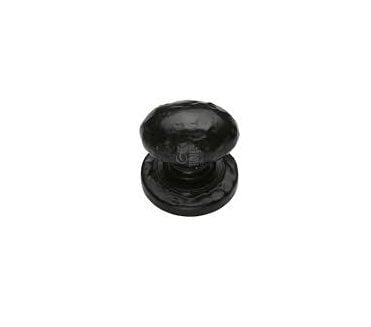M Marcus TC534 Tudor Oval Cabinet Knobs - Black Antique