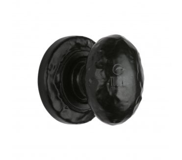 M Marcus TC534 Tudor Oval Cabinet Knobs - Black Antique