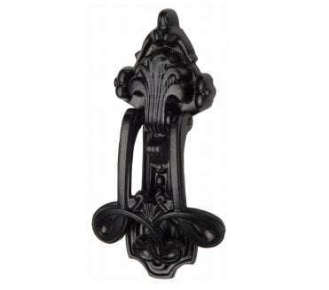 M Marcus TC539 Ornate Door Knocker - Black Antique