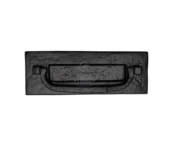M Marcus TC562 Letter Plate & Knocker 302x109mm  - Black Antique