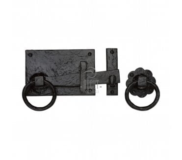 M Marcus TC570 Gate Handle Latch (Left Hand) - Black Antique