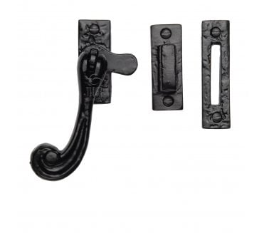 M Marcus TC675 Scroll End Window Fastener - Black Antique