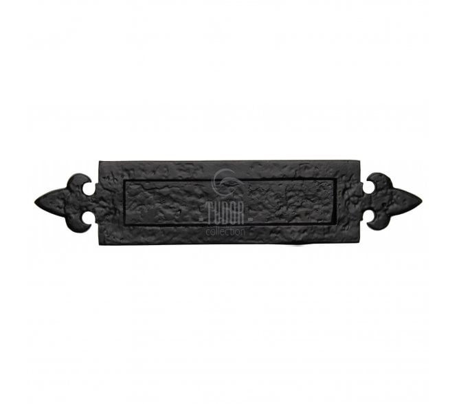 M Marcus TC770 Fleur De Lys Letter Plate 362x79mm - Black Antique