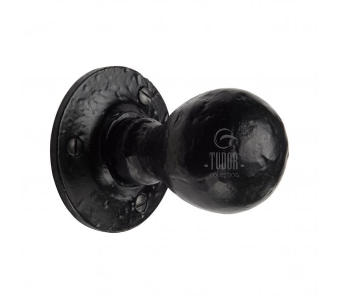 M Marcus TC970 Ball Mortice Door Knobs - Black Antique