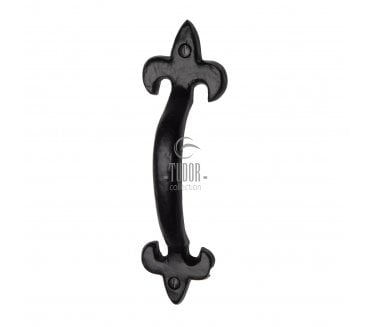 M Marcus Tudor Fleur-De-Lys Pull Handle 175mm - Black Antique
