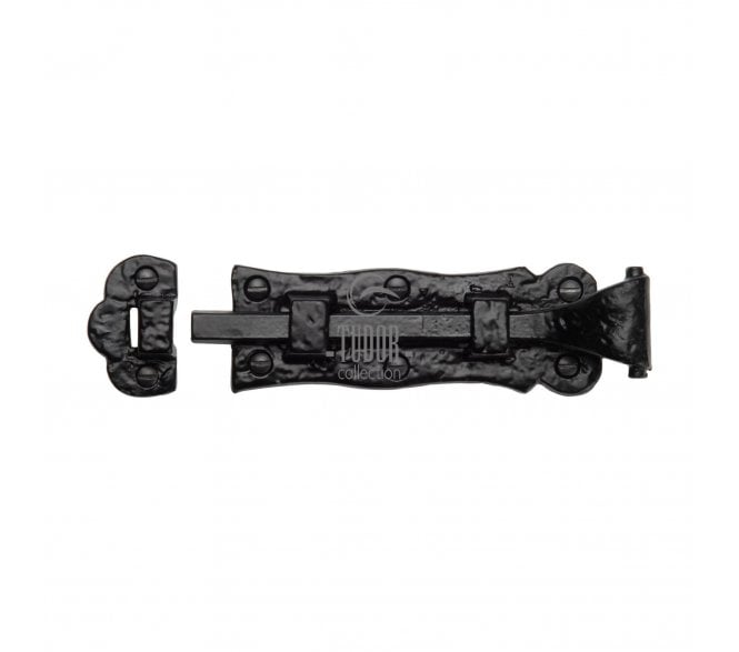 M Marcus Tudor TC165 Straight Fish Tail Door Bolt 125mm - Black Antique