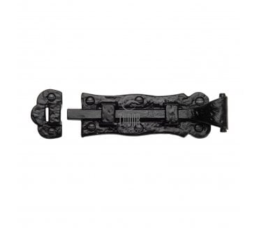 M Marcus Tudor TC165 Straight Fish Tail Door Bolt 125mm - Black Antique