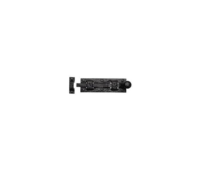 M Marcus Tudor TC168 Straight Door Bolt - 76mm - Black Antique