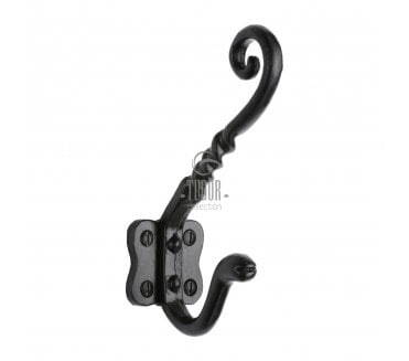 M Marcus Tudor TC670 Hat & Coat Hook - Black Antique