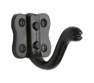 M Marcus Tudor TC695 Single Coat Hook - Black Antique