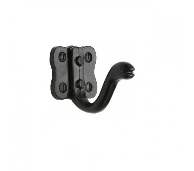 M Marcus Tudor TC695 Single Coat Hook - Black Antique