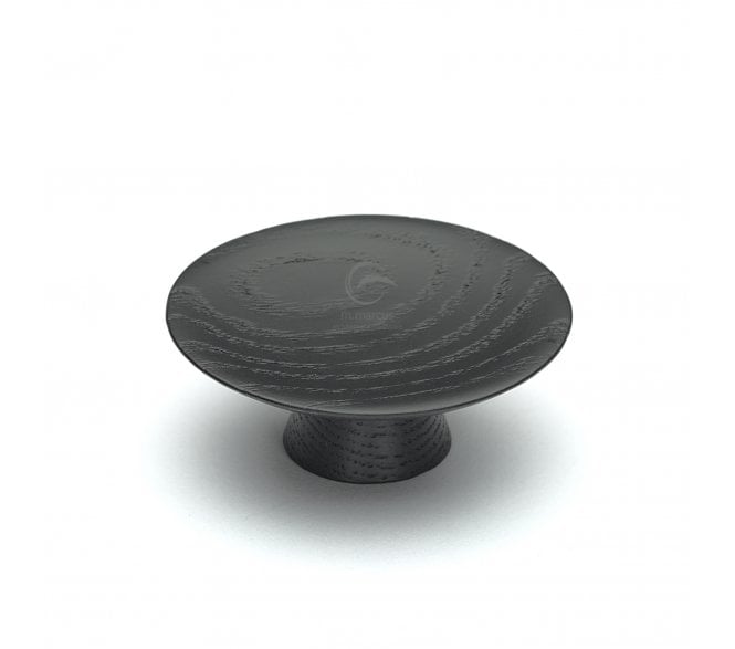 M.Marcus Wooden Concave Cabinet Knob 50mm - Black Ash