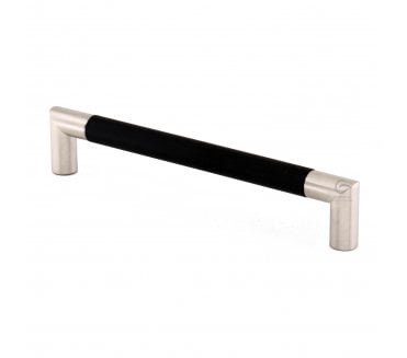 M.Marcus Wooden Mitred Cabinet Handle 192mm - Black Ash / Stainless