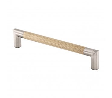 M.Marcus Wooden Mitred Cabinet Handle 192mm - Oak / Stainless