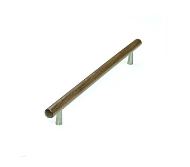 M.Marcus Wooden T-Bar Tilaa Cabinet Handles - Walnut / Stainless
