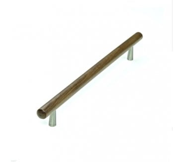M.Marcus Wooden T-Bar Tilaa Cabinet Handles - Walnut / Stainless
