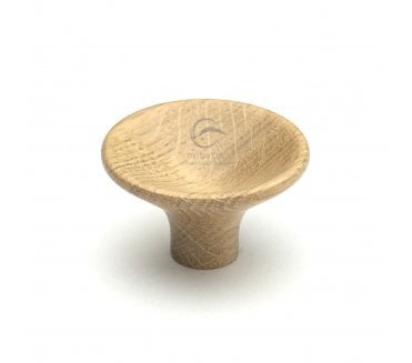 M.Marcus Wooden Trumpet Cabinet Knob 38mm - Oak