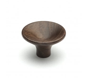 M.Marcus Wooden Trumpet Cabinet Knob 38mm - Walnut