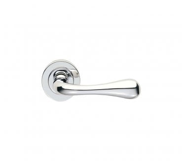 Manital AQ1 Astro Door Handle On Rose - Polished Chrome