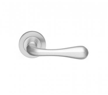 Manital AQ1 Astro Door Handle On Rose - Satin Chrome