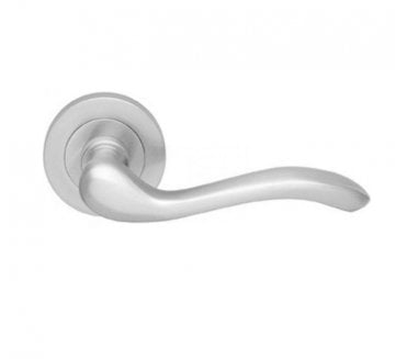 Manital AQ3 Apollo Door Handle On Rose - Satin Chrome