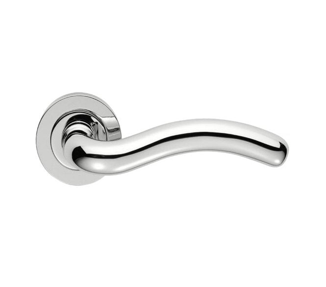 Manital AQ8 Squiggle Lever on Round Rose - Polished Chrome