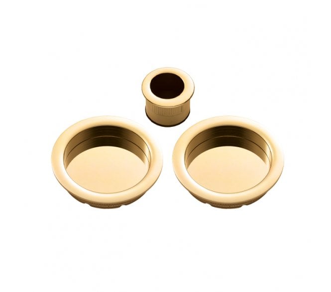 Manital ART54A Round Sliding Door Flush Pull Set