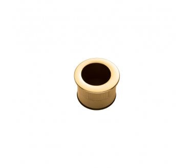 Manital ART56 Pocket Door Edge Pull - Polished Brass