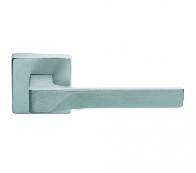 Manital FH5 Flash Door Handle On Rose - Satin Chrome