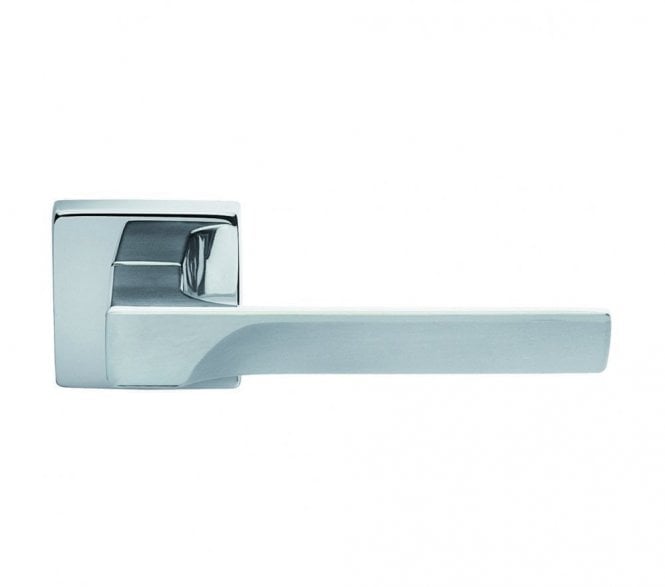 Manital FH5 Flash Door Handle On Square Rose - Polished Chrome