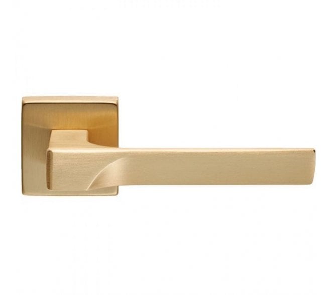 Manital FH5 Flash Lever on Square Rose - Satin Brass